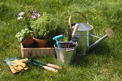 Illustration showing screen-reader friendly Blackfriars gardening information